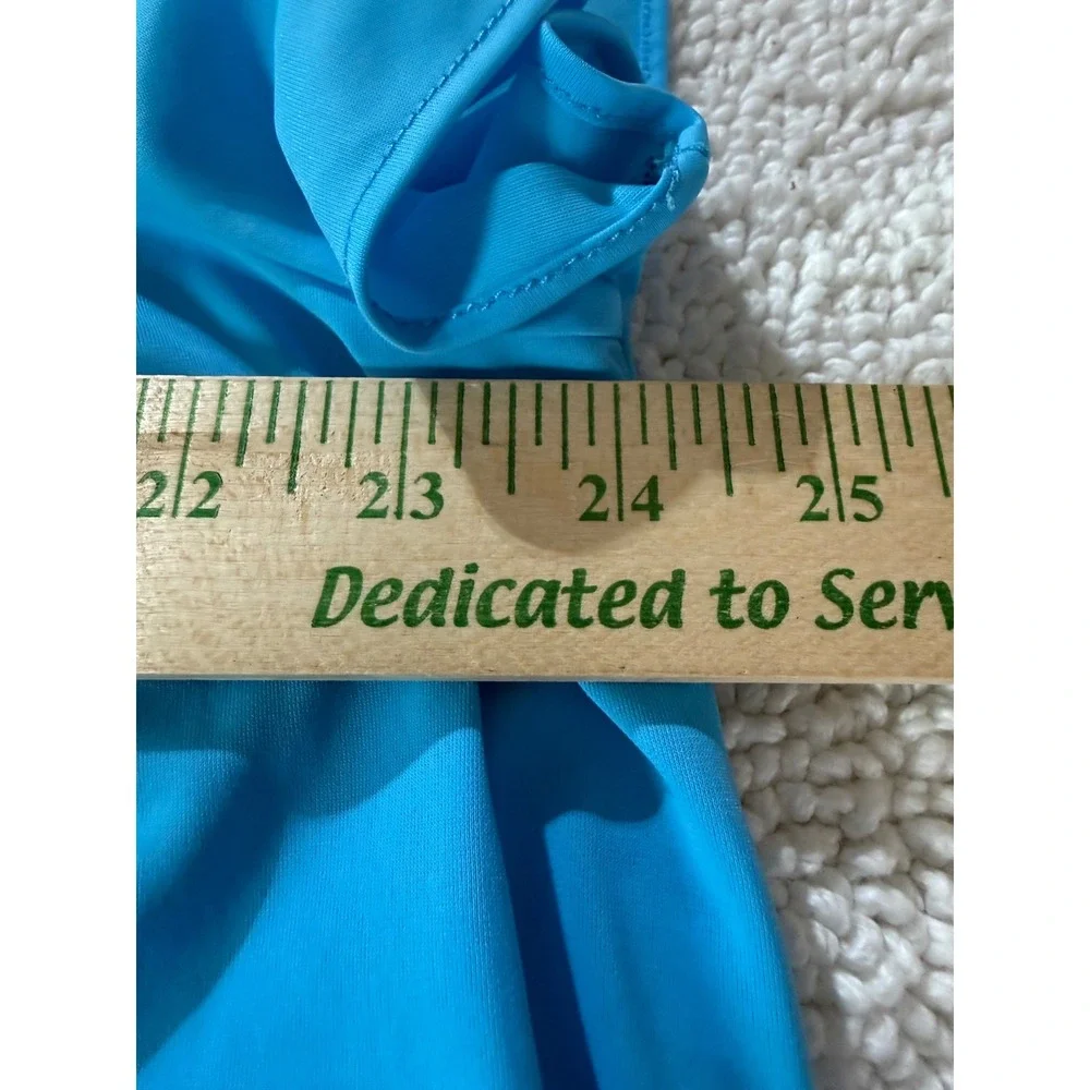VTG Miss Elaine Classics Blue Floral Embroidered Nylon Nightgown XL 20809BT‎